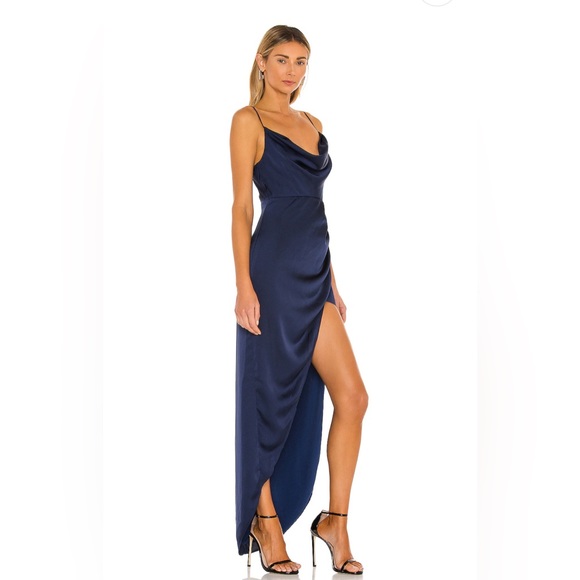 Revolve/ NBD gown in navy - Picture 2 of 3